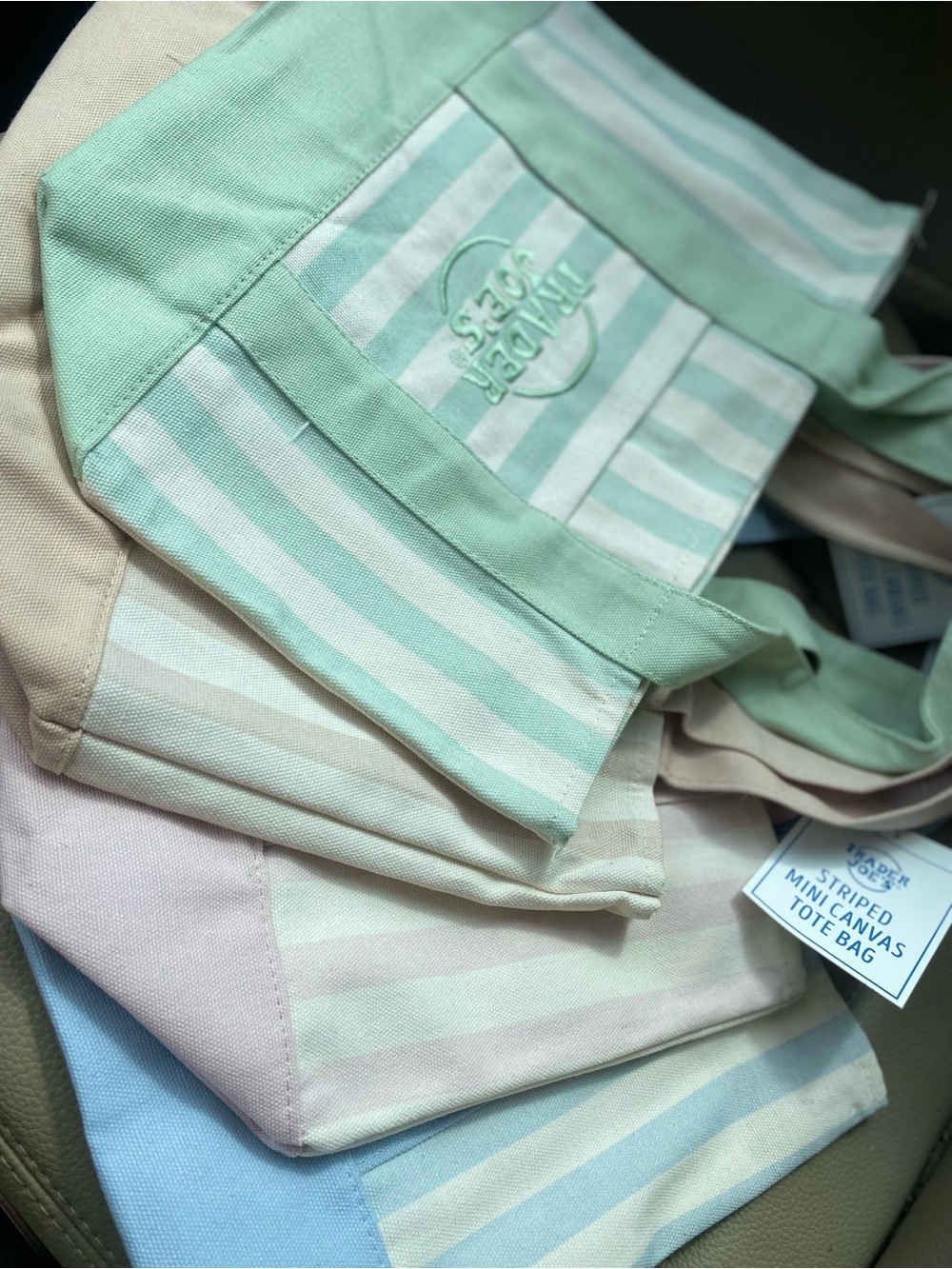 Trader Joe’s NEW stripe tote set!!